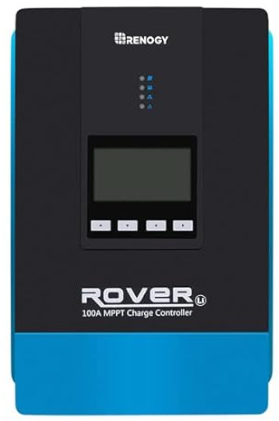 Renogy 100A MPPT Laderegler, 12/24/36/48 V Solarladeregler Solarmodul Solarpanel Solar-Laderegler mit LCD-Bildschirm, für AGM, Gel und Lithium Batterien