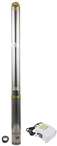 Agora-Tec® 3 Zoll Brunnenpumpe Tiefbrunnenpumpe PREMIUM 550W-3.0-85 30m Kabel