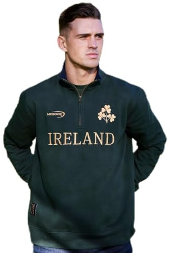 Ireland Gold Shamrock Quarter Zip Top