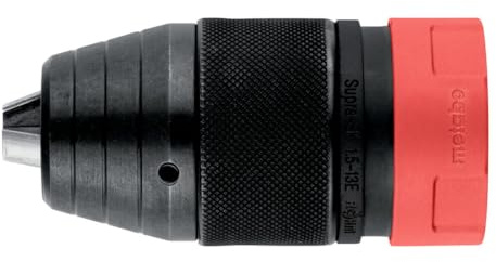 metabo Schnellwechselbohrfutter Futuro Top R+L QuickPlus, bis zu 0,35 mm | Selbsttätig nachspannend, schlagbohrfest, für Rechts-/Linkslauf bis 50 Nm, schneller Bohrfutterwechsel