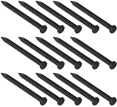 QUARKZMAN 3mm x 40mm Carbone Acier Pointe Pointe Mur Ciment Clous x 50pcs Main- Manufacturer Quincaillerie Attaches Mini Clous pour Construction, Menuiserie Ciment Murs Noir