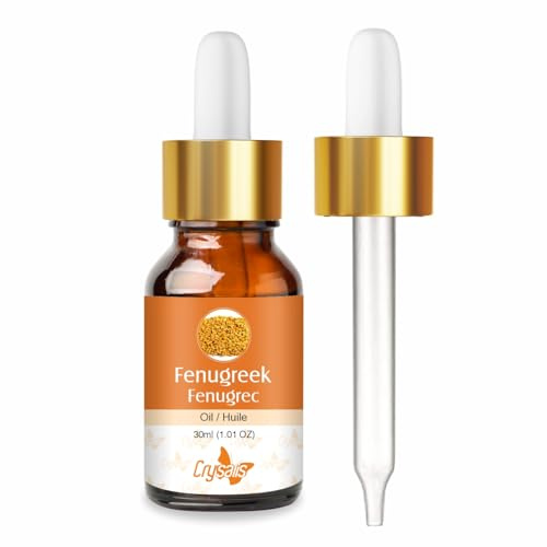 Crysalis Olio di fieno greco, puro e naturale, non diluito, pressato a freddo, 30 ml/30 ml