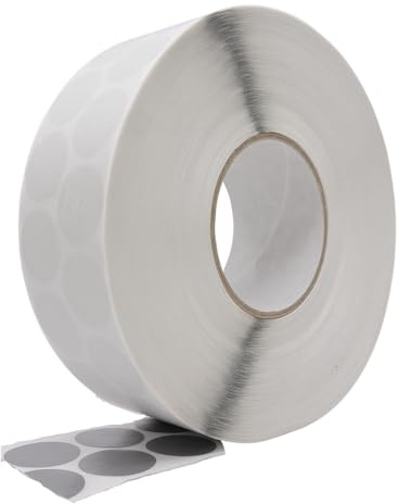 gws Premium Gewebeklebepunkte 30mm Durchmesser, 4000 St je Rolle - Robuste & Haftstarke Ronden