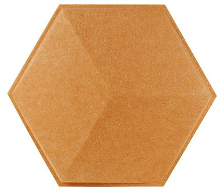 XOXLCUHR Panneaux d'absorption de Studio hexagonaux, Mousse insonorisante, absorbeur de Son d'écho Haute densité, Panneaux muraux décoratifs à Bords biseautés 3D