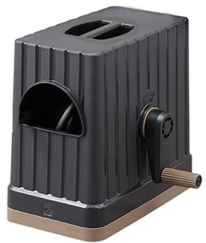 Gartenschlauchwagen Schlauchwagen, Haushaltsbewässerungs-Blumenkohl-Bewässerungsgerät, tragbarer Schlauchwagen 6 Bewässerungsmodi (White 30M)