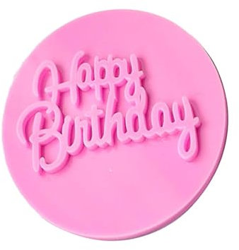 Happy Birthday Fondant Embosser/Stamp - Cake Decorating Tools for Fondant, Icing, Cookie Dough, Pastry, and Pie Crust - Durable, Easy to Use, Creative Designs