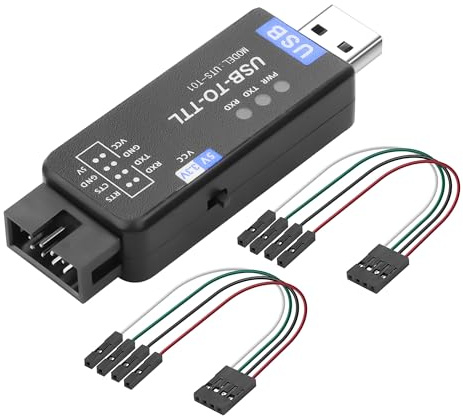 XMSJSIY USB to TTL Converter with CH343G Chip Serial Adapter Connector | USB to TTL with 4pin Cable Adapter UART Driver Compatible with Windows/Linux/Android Suitable for Industrial Equipment