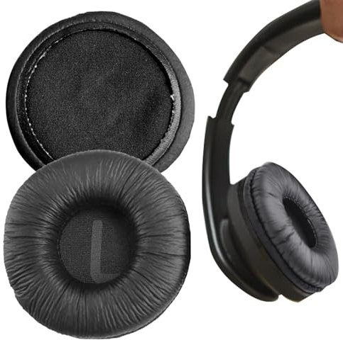2PCS Replacement Ear Pads Black Headphones Replacement for JBL Tune Soft Sponge Headphone Ear Covers 70mm Headphone Earpad Covers Compatible with the JBL Tune 600BT T520BT T510BT T500BT T450
