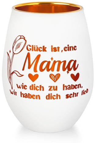Belillpipi Muttertagsgeschenke für Mama, Geschenke für Frauen Windlicht mit Gravur aus Glas, Mutter Geschenke für Geburtstag Muttertag, Teelichthalter mit Geschenkbox