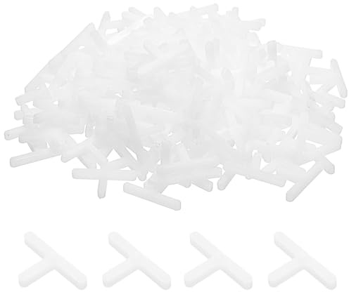 QUARKZMAN 200 Stück Fliesenabstandhalter 3mm Hartplastik T-Typ Fliesen-Nivellierer Abstandhalter Installation Keramik Abstand Clips für Wandboden