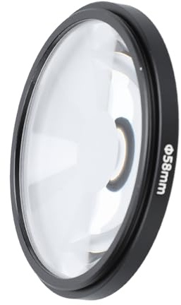58mm Spiral Halo Camera Lens Filter, Lens Filter Swirl Halo Effects Optical Glass Lens Filter with Filter Adapter Ring for Portrait Photography Landscape Videography