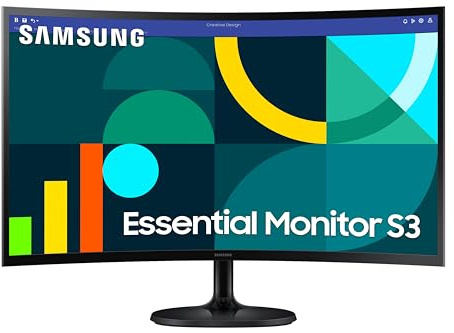 Samsung LS24D360GAUXXU 24 Curved FullHD 100Hz 1080p Monitor - 1920x1080, HDMI, VGA (Renewed)