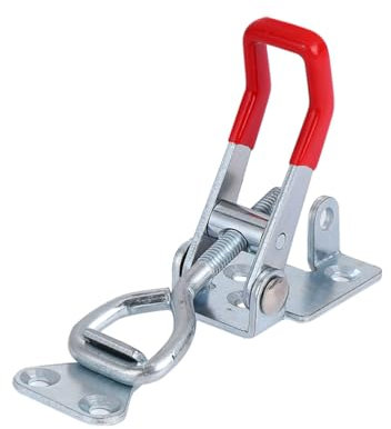 POPETPOP 4pièces Pince à Serrage Réglable Fer Avec Loquet Outil De Maintenance Pour Armoires Portes Et Caisses Moyen Avec Trou De Verrouillage