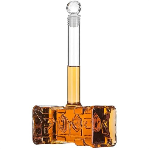 DUOAZJL Art Statue Sculpture - 400ml Funny Whiskey Bottle, Decanter with Airtight Stopper, Collectibles Gifts, Liquor Glass Alcohol Bottle for Wine Bourbon Tequila(1pcs)