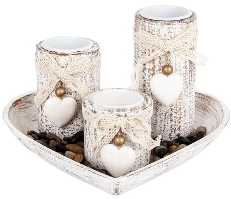 Kerzenhalter Weihnachtsdeko Weihnachten Weiß Liebe Kerzenständer Innen Tisch: Windlichter Kerzenständer Metall Vintage für Weihnachten Deko Tisch Wohnzimmer