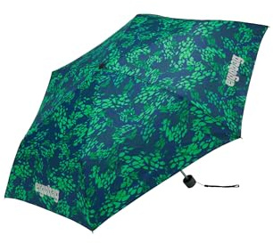 ergobag Regenschirm | Ultraleichter Kinderschirm für die Schultasche mit Tasche, kompakt zusammenfaltbar und mit 90 cm Durchmesser