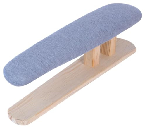 Pitycbo Planche à Repasser Mini Table de Repassage Housse En Bois Compacte Portable pour Repasser Les Petites Facile à Adaptée à L'Atelier Vo, Gris, 57cmx13cmx16cm