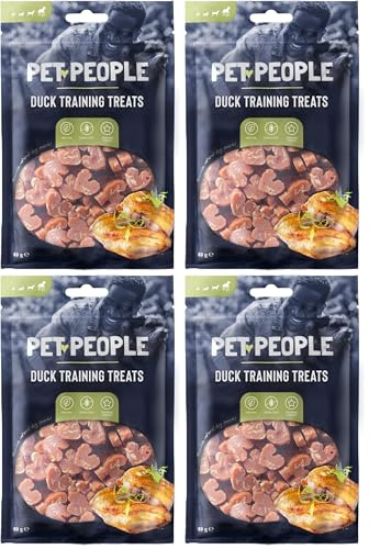 Pet People Duck Training Treats 80g, Natural, Grain Free, High Protein, Dental Care, Dog Snacks - 8pc, 80g (8 Bags) (Pack of 4)
