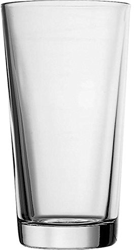 Utopia Perfect Pint Beer Glasses - Set of 6, 20oz / 568ml, Toughened Glass, Pint Beer Glasses, Dishwasher Safe