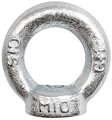 Ringmutter Ringmuttern Ösenmutter Augmutter Transportöse Kranösen Verzinkt (2, M 10)