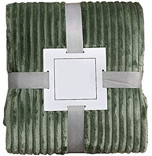 Plaid Couverture Peluche, Morbuy Super Douce Chaude Toison de Corail Chambre Canapé-Lit Literie Bébé Petite Couverture Drap de Lit Adulte Enfant (120x200cm,Vert d'herbe)