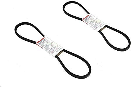 Lot de 2 courroies trapézoïdales pour MTD B10, 500, 600, 700/754-0280, 754-0281