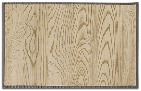 casa pura Tappeti Naturali Bamboo - Stuoia Bambu Impermeabile a Listelli Legno | Varie Dimensioni e Due Colori | Beige Naturale - 9 0x 120 cm
