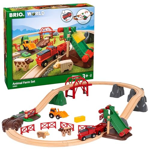 BRIO 33984 Großes Bahn Bauernhof-Set