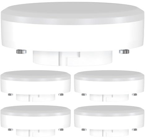 ledscom.de 5 Stück GX53 LED Leuchtmittel, weiß (4100 K), 10,9 W, 1212lm, 115°, matt