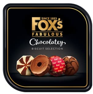Foxs Biscuit Tin - Foxes Chocolate Biscuits Tins 730G Biscuit Gift Set - Tins Of Biscuits Tin Gifts Chocolate Biscuits Tins Selection Biscuits Gifts