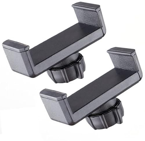 VizGiz 2 Pack Ring Light Phone Holder Replacement Clamp 17mm Rotate Ball Hole Clip Base for Hose Gooseneck Support Stand Live Broadcast Tripod Monopod Mount Attachment Cradle
