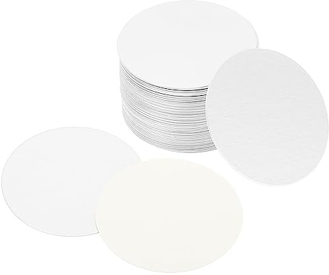 PATIKIL 60mm/2,34 Aluminio Lámina Tapa Revestimiento, 75uds Resistente Manipulación Inducción Calor Sellador Sellado Revestimientos para PE/HDPE Plástico Botella Tarro Tapa