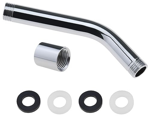 VGOL Bras de douche universel G1/2 - Tuyau de douche supplémentaire - Extension de bras de douche en acier inoxydable - Adaptateur coudé pour pommeau de douche - Accessoires pour la maison