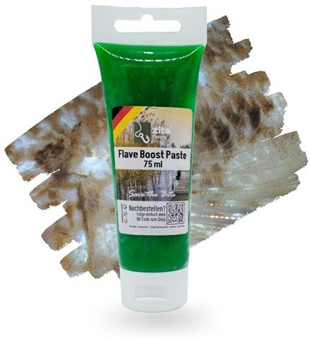 Zite Fishing Flave Boost Paste 75ml - Raubfisch-Paste | Lockmittel Knoblauch Anis Grundel Aroma - Lockstoff-Gel für Gummiköder Angeln & Mehr