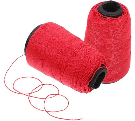 NULYLU 2rollos Cuerda De Nylon Trenzada Resistente Para Albañilería Cuerda Construcción Multifuncional Para Jardinería Decoración y Proyectos Diy Fácil Corte y Uso Exteriores