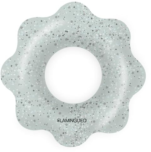 Flamingueo Bouee Piscine - Matelas Piscine, Bouée Gonflable, Bouee Piscine Adulte, Gonflable Plage, Accessoires Piscine, Bouee Geante (110 x 110 x 25 cm)