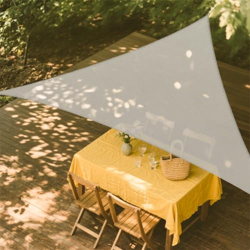 Vela ombreggiante, Vela Impermeabile, tenda da sole anti-UV, Triangoli 4x4x4m,per Esterno Giardino per Esterno, Giardino e Terrazza, Piscina, Facile da installare, perfetta per creare zone d'ombra
