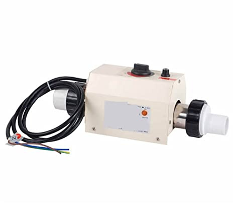 DIGNIFE Pool Heater, 2KW Pool Thermostat Electric Pool Heater Hot Tub Electric Water Heater Thermostat For Bathtub And Spa