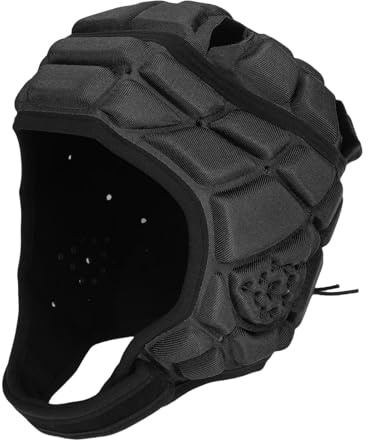 Vikye Mjuk Hjälm för Flaggfotboll, Soft Shell-hjälm Rugbyhuvudbonader för 7v7 Fotboll, Justerbart Huvudskydd för Ungdomar, Barn, Vuxna (M)