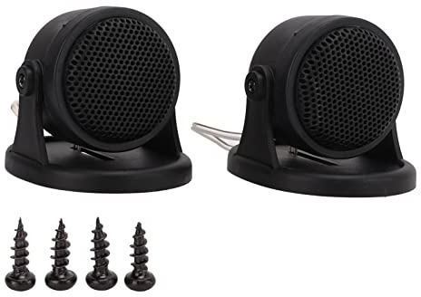 AYNEFY Par de Mini Tweeters para Automóvil, Parlantes de Audio con Cúpula de Seda, Sensibilidad de 101 DB, Respuesta de Frecuencia de 5-20 KHz, Sistemas de Audio Universales para