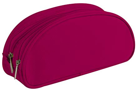 Clairefontaine polyester oval 2 fack pennfodral, 22 x 8 x 10 cm – hallon