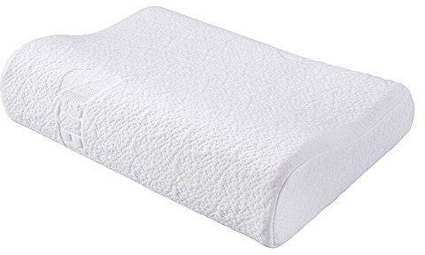 FMS Memory-Schaum Kinderkissen 3-12 Jahren Kissen für Kinder Orthopädisches Kissen mit Memoryschaum Memory Foam Kissen mit 100% Baumwolle Kissenbezug Abnehmbar (3-12 Jahren)