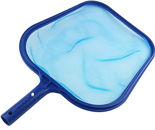Sunnyglade, Red de Limpieza para Piscina, Profesional, Resistente, con Malla Fina y Marco, Azul