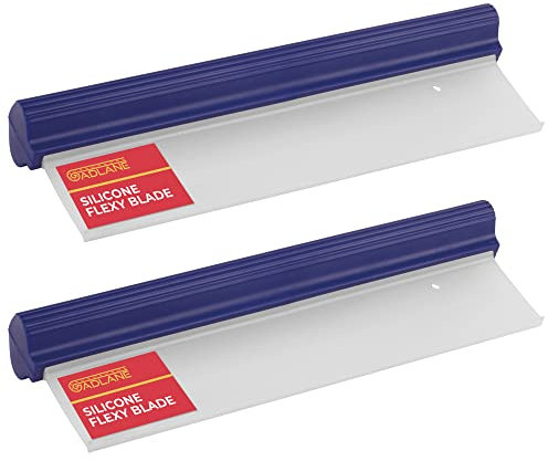 GADLANE Flexy Water Blade - Soft Silicone Car Squeegee Glass Window Windscreen Wiper Clean Drying Flexi Squeegy 30cm (2 Pack)