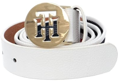 Tommy Hilfiger TH Round Elastic Belt W75 White/Corp