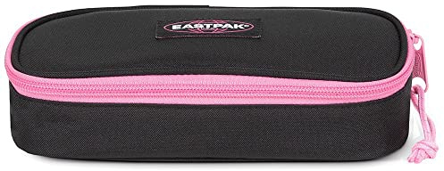 EASTPAK Oval Single Astuccio Portapenne, Taglia Unica, Nero (Kontrast Grade Pink)