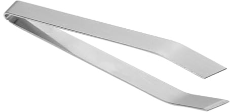 Stainless Steel Fish Bone Tweezers Slant Flat Tweezer for Precision Bone Removal and Kitchen Use, Dishwasher Safe, 4.25 Inch