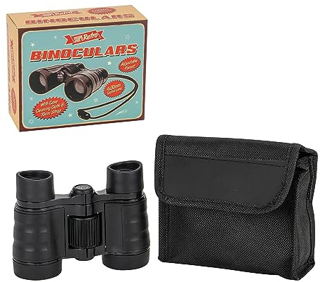 Kompaktes Fernglas für Anfänger, verstellbarer Fokus, 4 x 30 mm, mit beschichteten Linsen und Tragetasche, zum Beobachten von Vögeln, Flugzeugen und Superhelden! Ideal für Wanderausflüge und kleine