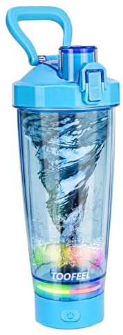 TOOFEEL Electric Protein Shaker - 20 oz USB Rechargeable Shaker Cup, Self Stirring, BPA Free Workout Gym Bottle