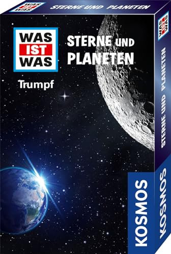 KOSMOS 741891 was IST was Trumpf Sterne und Planeten, Weltraum Quartett für Kinder ab 8 Jahre, Trumpf Kartenspiel, Quizspiel perfekt als kleines Geschenk oder Mitgebsel